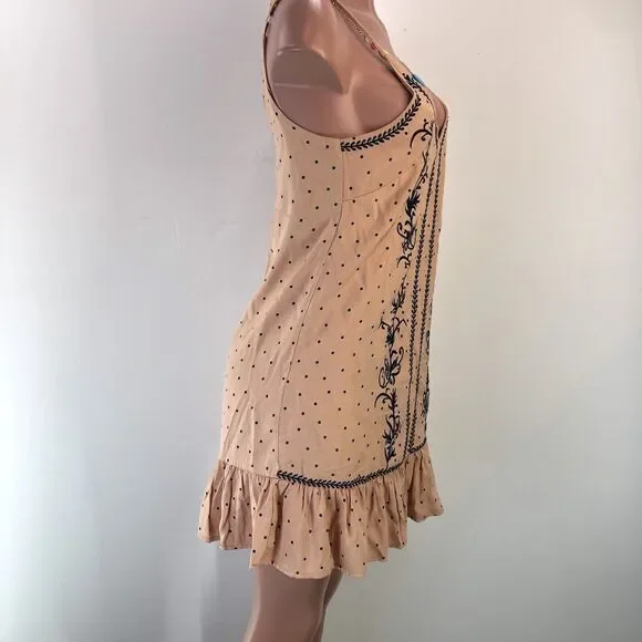 She + Sky Sleeveless Dress Women’s Size M- Strappy Blue Floral Fully Lined - Picture 3 of 15